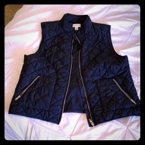 Navy blue vest from the Loft (XL)